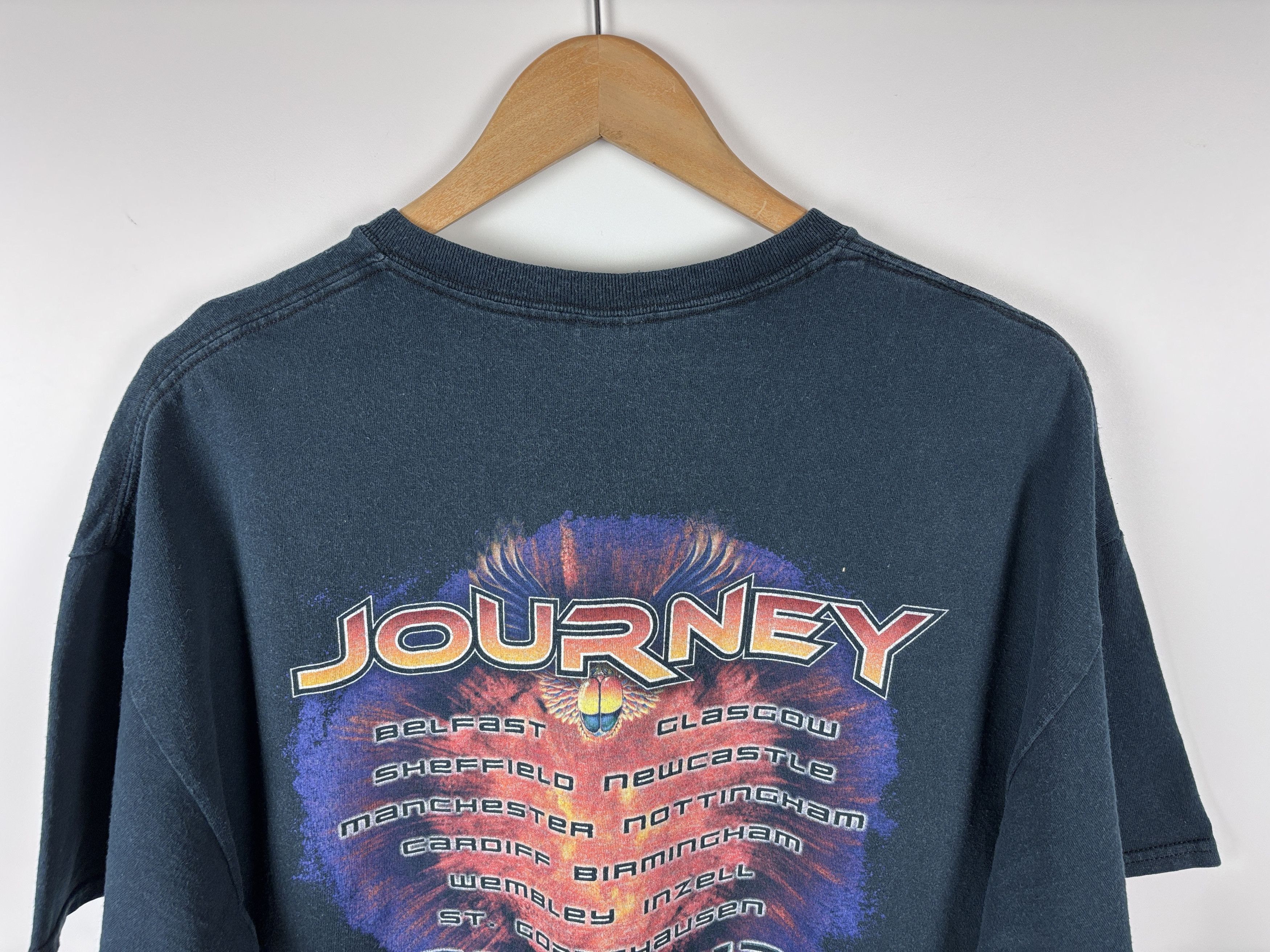 Band Tees Mens Journey 2013 Tour Rock T-Shirt Navy Blue Size XL Size US XL / EU 56 / 4 - 7 Thumbnail