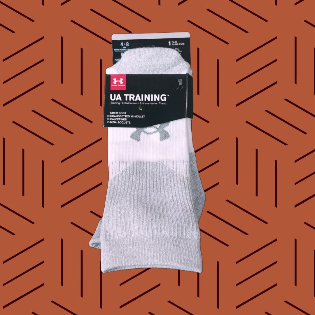 Under Armour Under Armour Men Phenom Training Elevated Heatgear OTC Crew Sport Sock Workout Size ONE SIZE - 1 Thumbnail