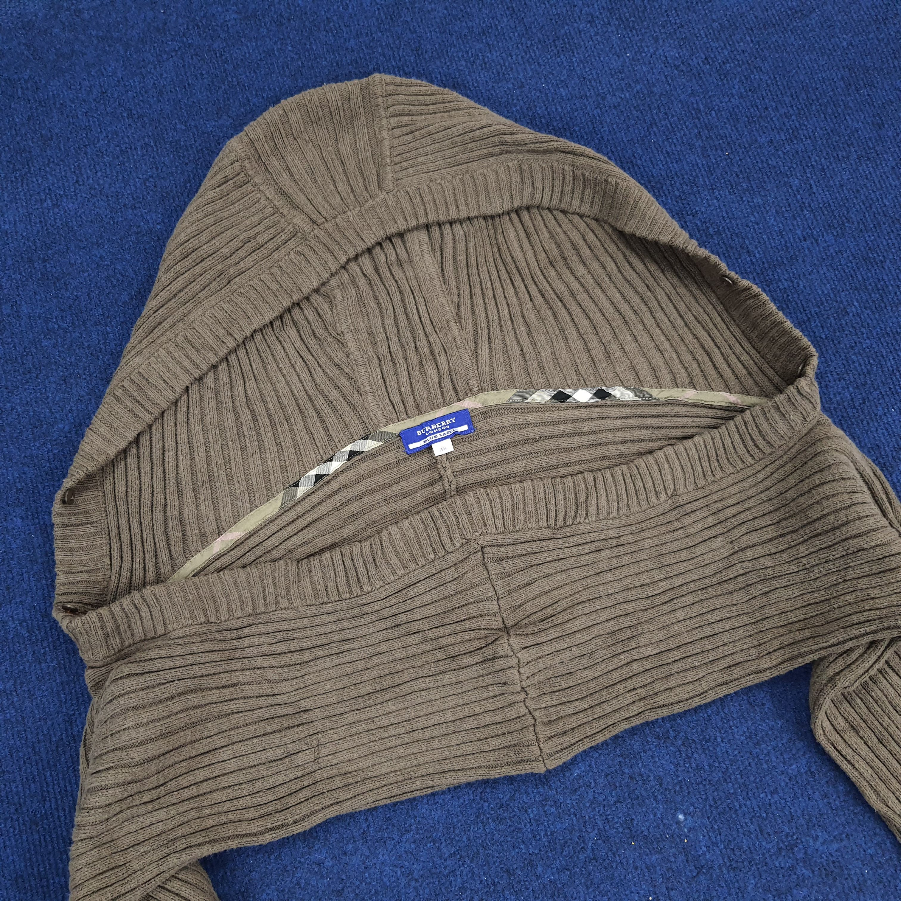 Burberry × Vintage Vintage Burberry Blue Label Cropped Sleeve Hoodies Size S / US 4 / IT 40 - 2 Thumbnail
