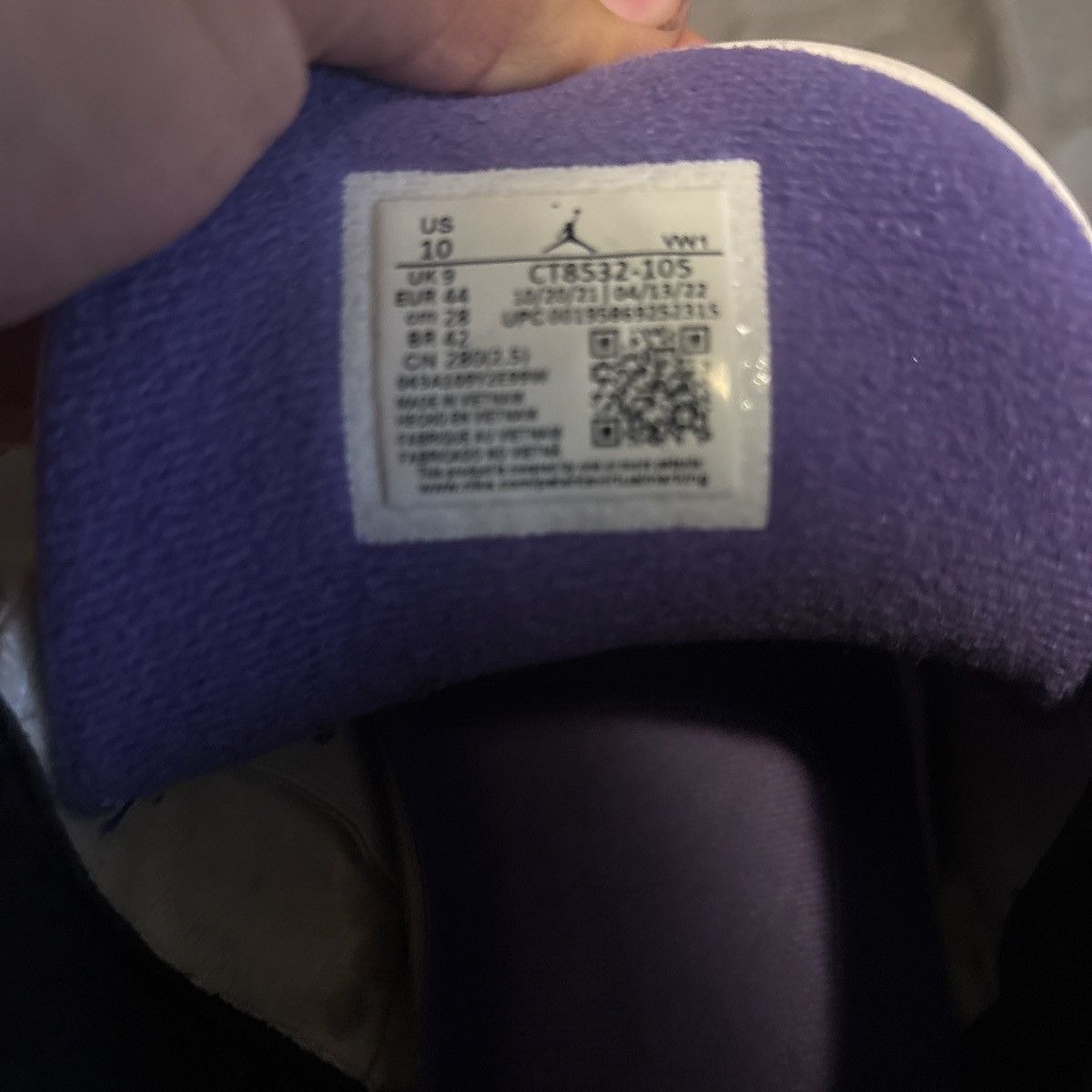 Jordan Brand Jordan 3 Dark Iris Size US 10 / EU 43 - 4 Thumbnail