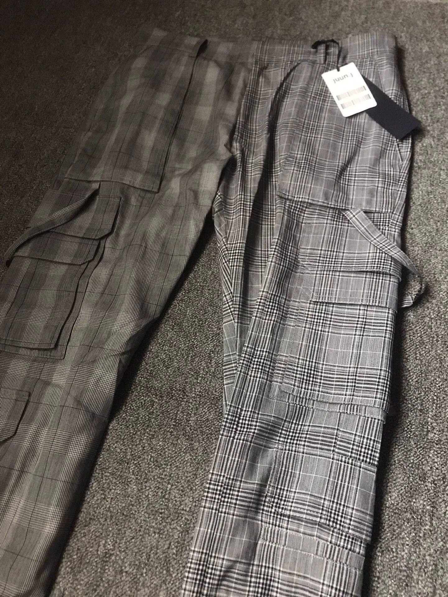 Juun.J Juun.J Wool Cuffed Asymmetric Check Side Tie 48 Size US 32 / EU 48 - 4 Thumbnail