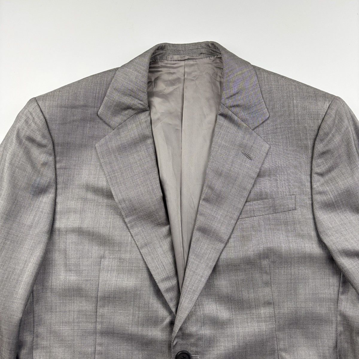 Prada Prada Mainline Virgin Wool Single Breasted Blazer Size 50R - 6 Thumbnail