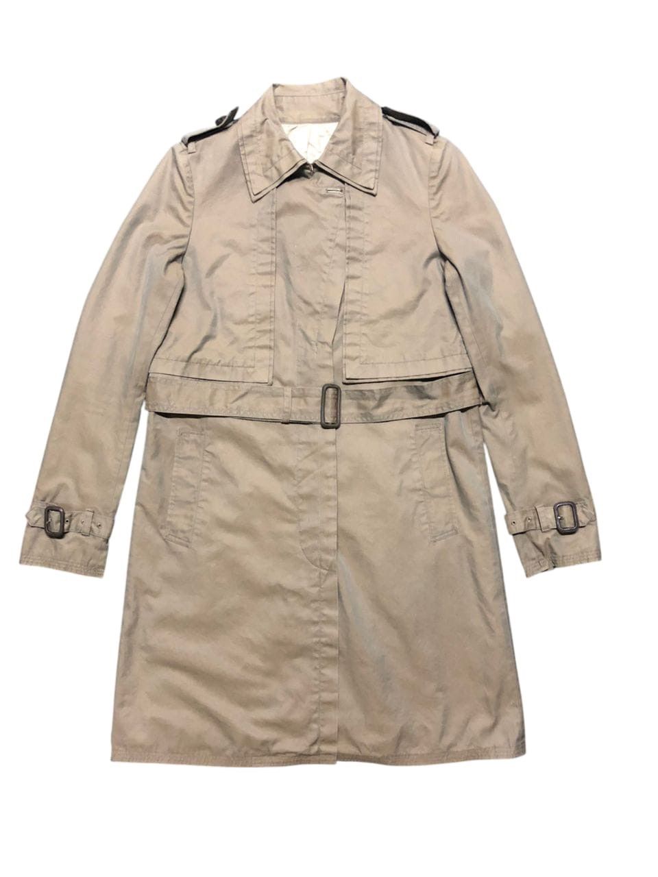Maison MIHARA YASUHIRO SAMPLE⚡️Miharayasuhiro Belted TrenchCoat Glossy Size S / US 4 / IT 40 - 1 Thumbnail