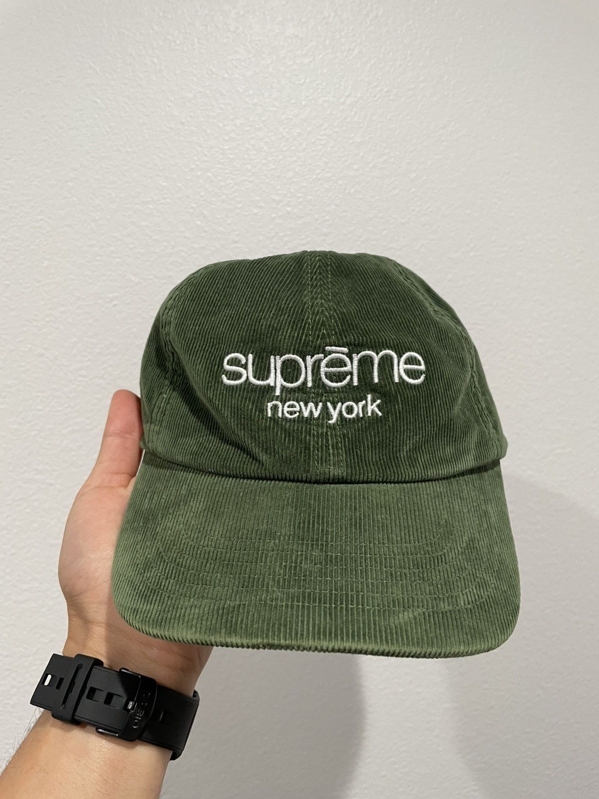 Supreme Supreme Cordura Denim S Logo 6-Panel Hat Green SS26 | Grailed