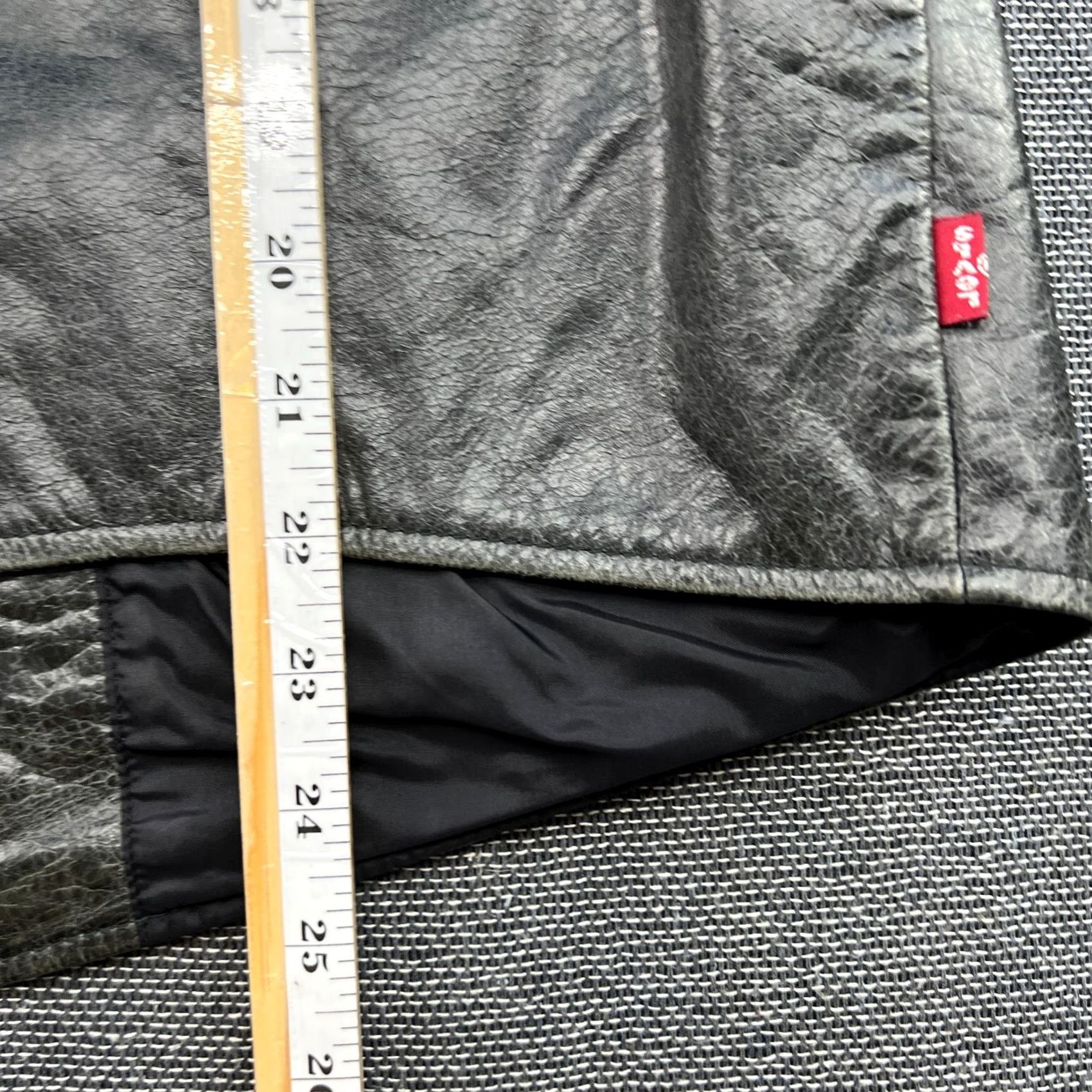 Levi's Levi's Mens Jacket Black Biker Motorcycle Leather Medium Skull Sample Size US M / EU 48-50 / 2 - 7 Thumbnail