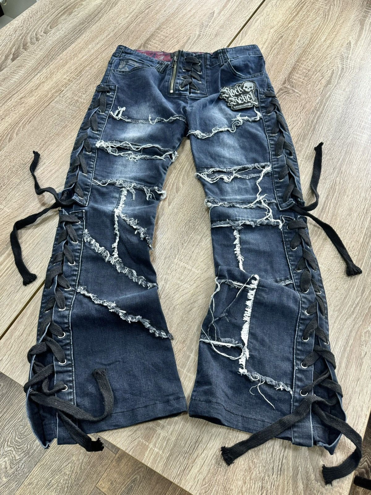 If Six Was Nine × Japanese Brand × Junya Watanabe Vintage Bandage Flate Yasuyuki Ishii / LGB Style Jeans Size US 30 / EU 46 - 1 Thumbnail