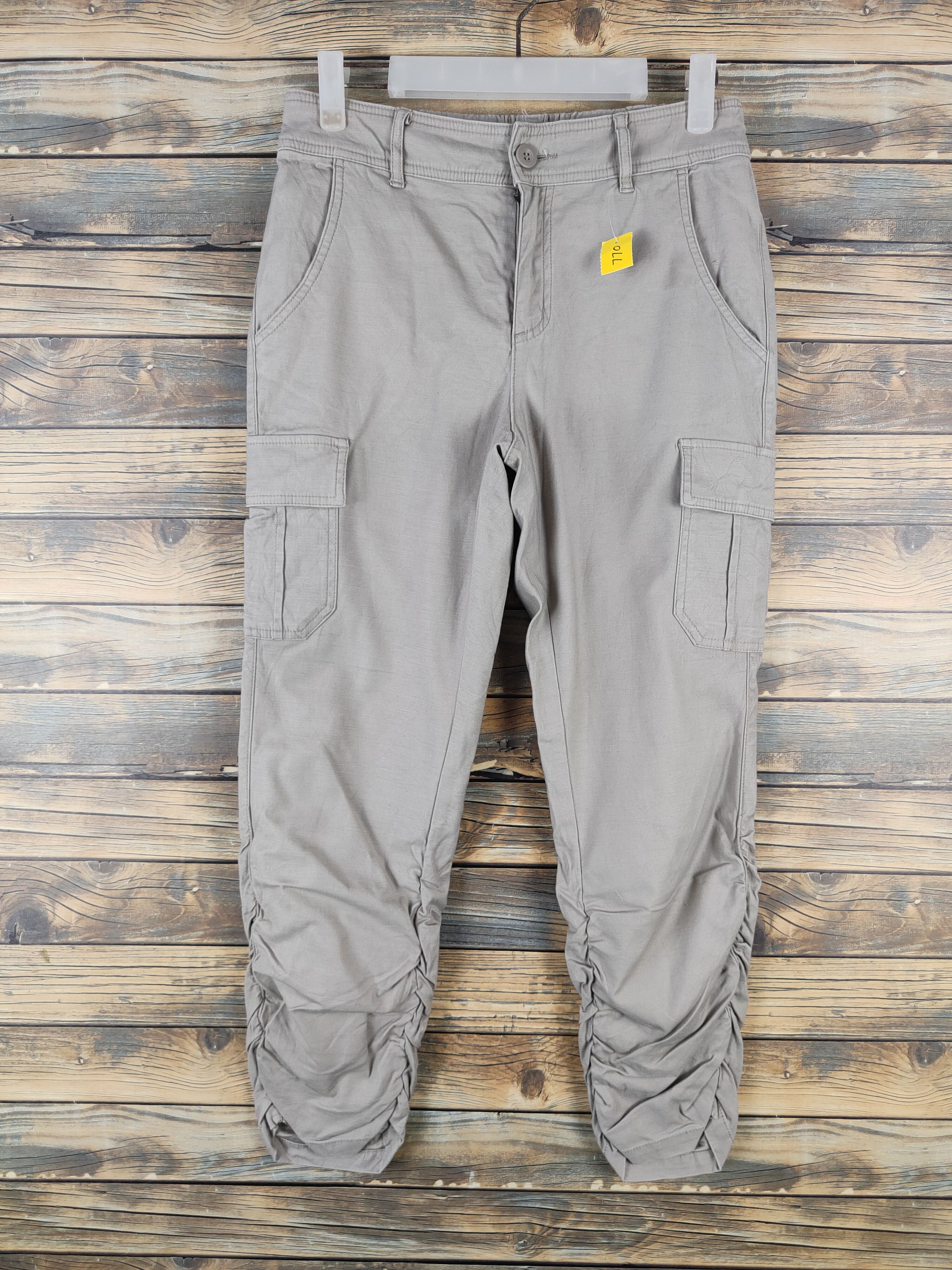 Japanese Brand DL Elle Gray Multipocket Tactical Cargo Pants #770 Size US 29 - 1 Thumbnail