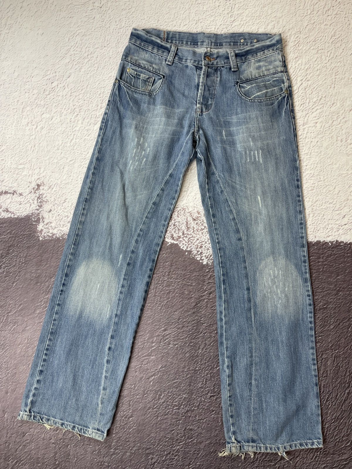 G-Star G-Star Raw vintage Elwood big logo distressed denim jeans Size US 31 - 2 Thumbnail