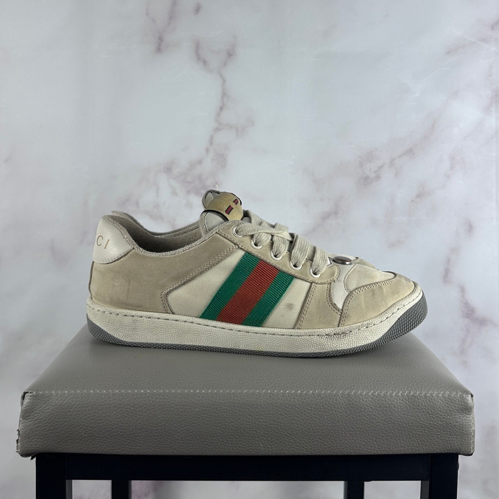 Gucci GG Screener Low Cream Size US 6 / IT 36 - 7 Thumbnail