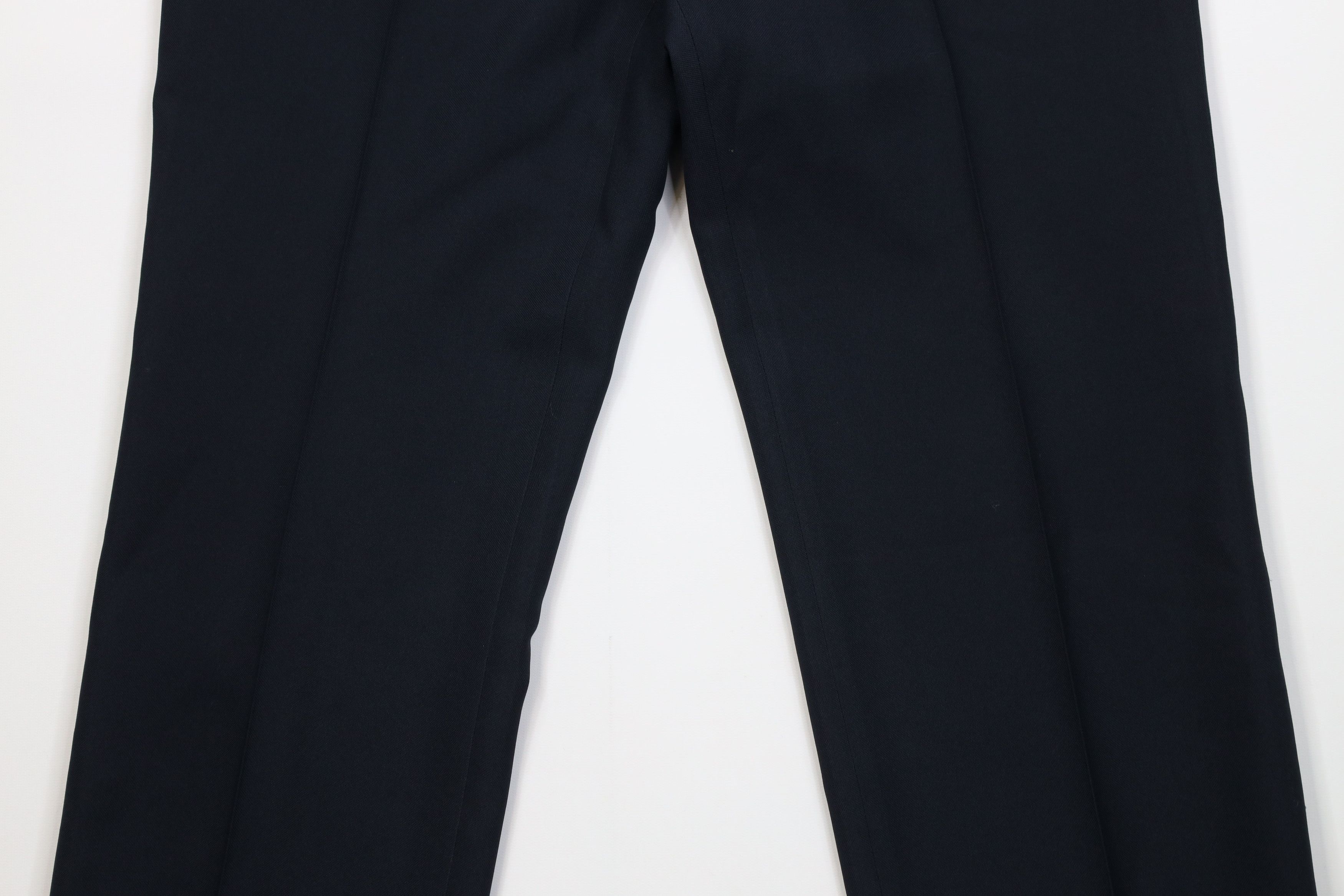 Vintage Vintage 70s Streetwear Wide Leg Chino Pants Navy Blue USA Size US 34 / EU 50 - 3 Thumbnail