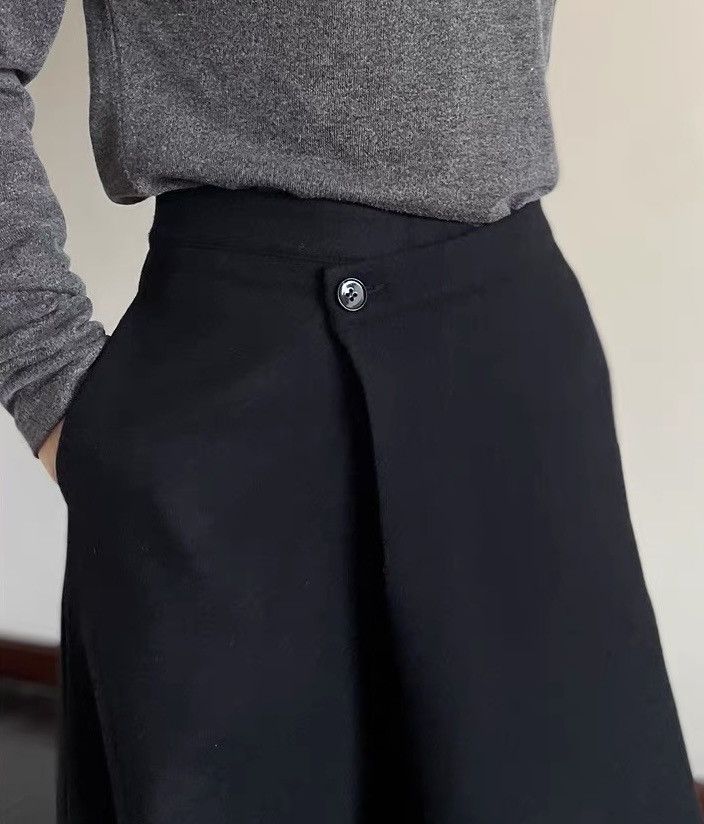 Cleanfit retro fashion premium wrap wool pants