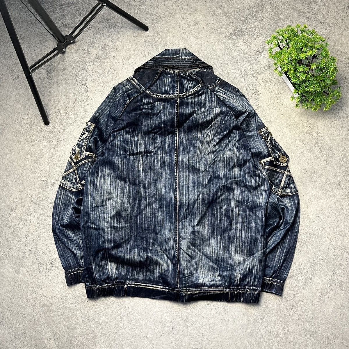 Japanese Brand × Vintage Japan vintage Ravel faded Rare y2k jacket Size US L / EU 52-54 / 3 - 2 Thumbnail
