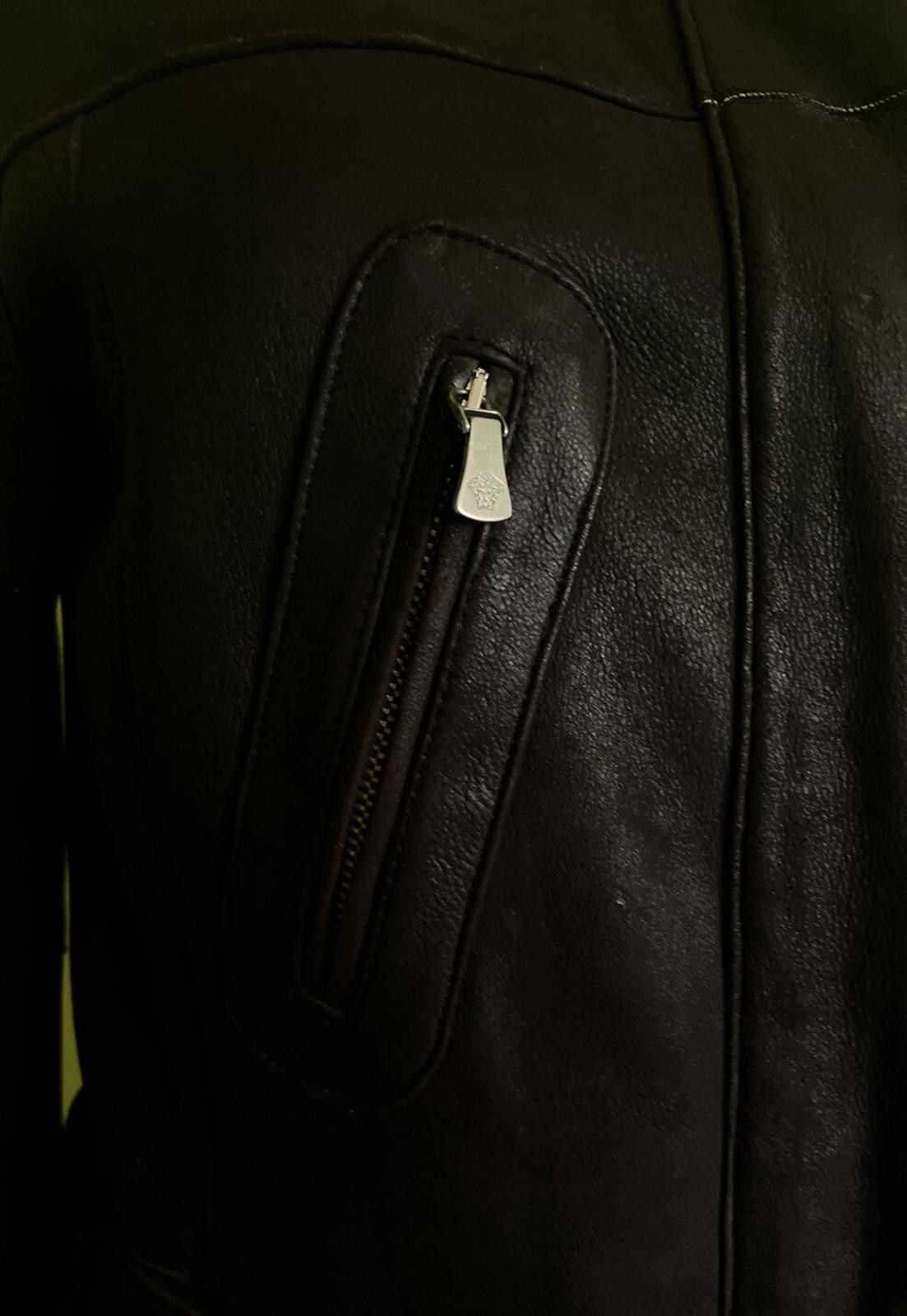 Versace Jeans Couture Versace Genuine Suede Goat Fur Black Shearling Coat Sz S Size S / US 4 / IT 40 - 12 Thumbnail