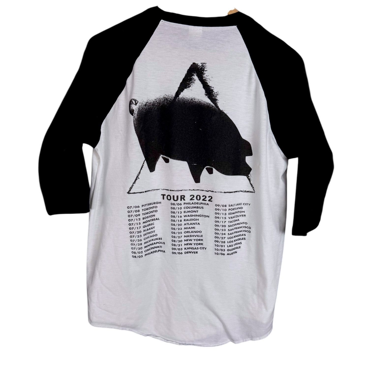 Gildan Roger Waters Not A Drill 2022 Tour 3/4 Sleeve B&W T - M Size US M / EU 48-50 / 2 - 2 Thumbnail