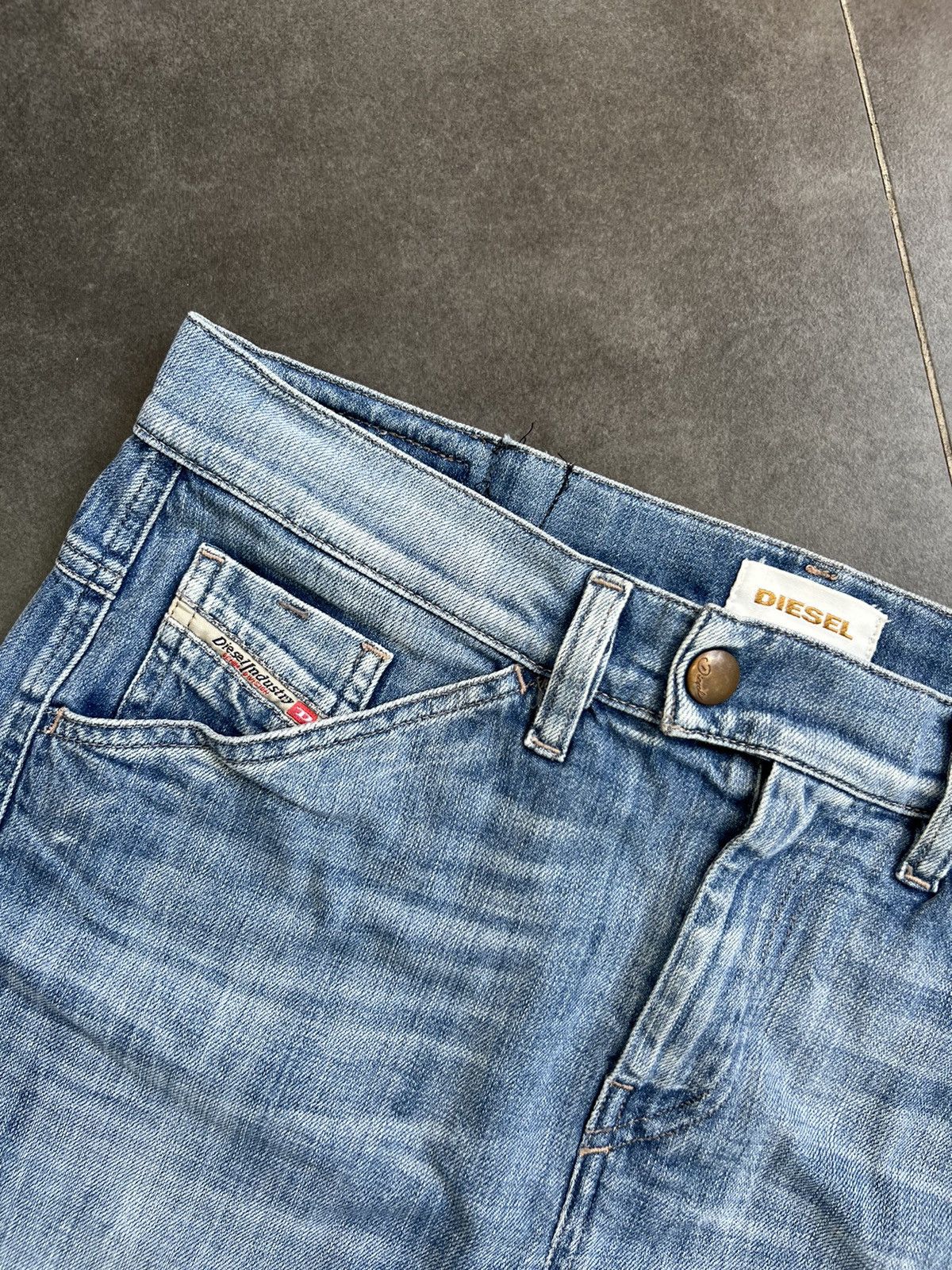 Diesel VINTAGE DIESEL DISTRESSED SKIRT DENIM JEANS Size 27" / US 4 / IT 40 - 4 Thumbnail