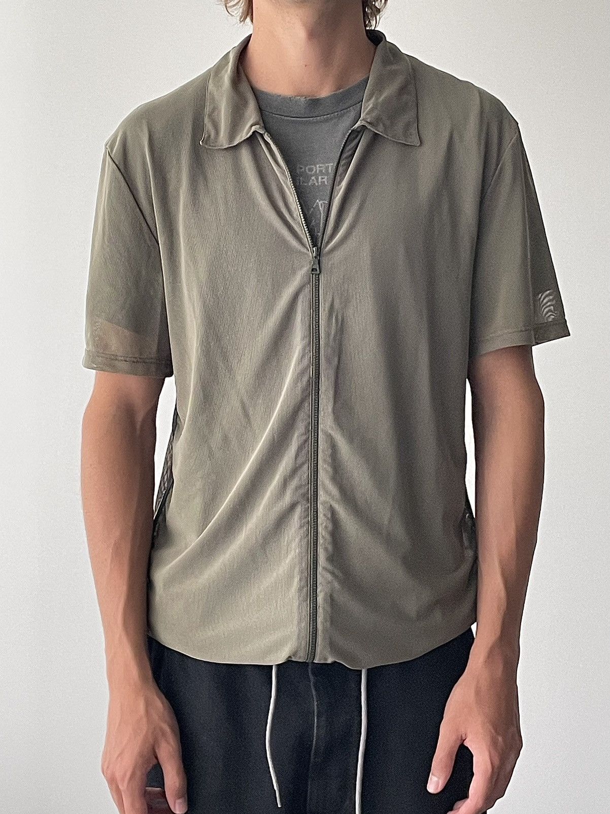 Prada Prada SS00 Side Stripes Zip Shirt Size US L / EU 52-54 / 3 - 2 Thumbnail