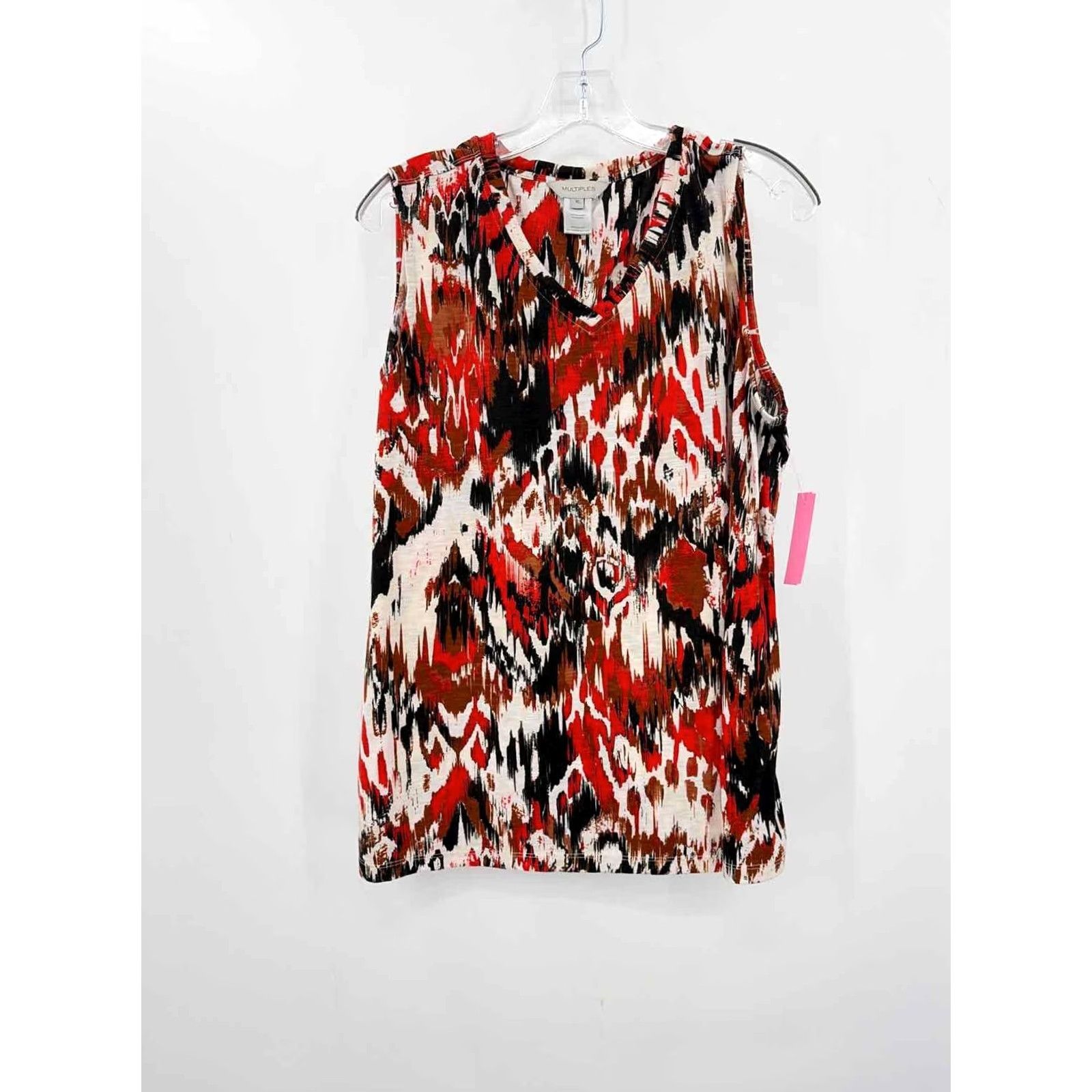 Vintage Multiples Tank Top Red XL Printed Pre-Owned Regular Size Size XL / US 12-14 / IT 48-50 - 2 Thumbnail