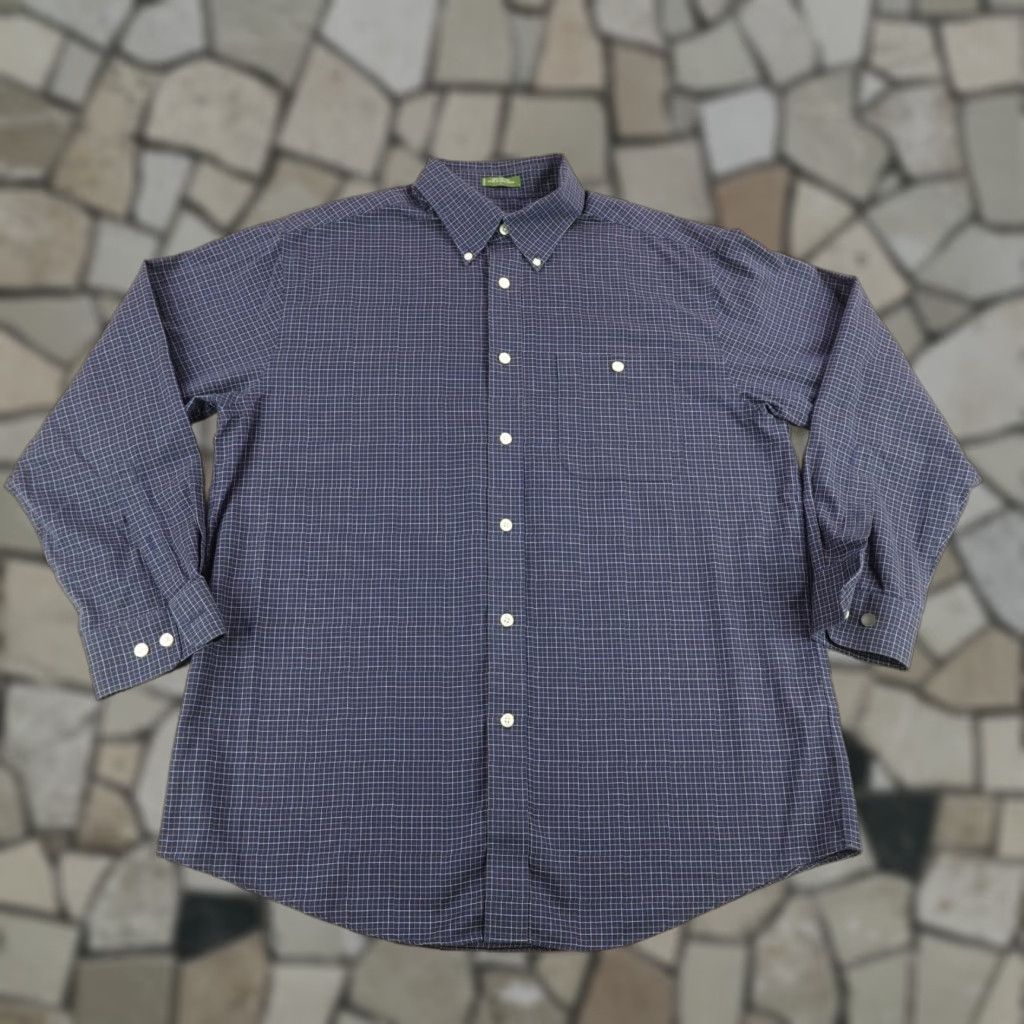 Orvis VINTAGE Orvis Shirt Mens Large Blue Plaid Button Up Twill Fishing Outdoors Work Size US L / EU 52-54 / 3 - 1 Thumbnail