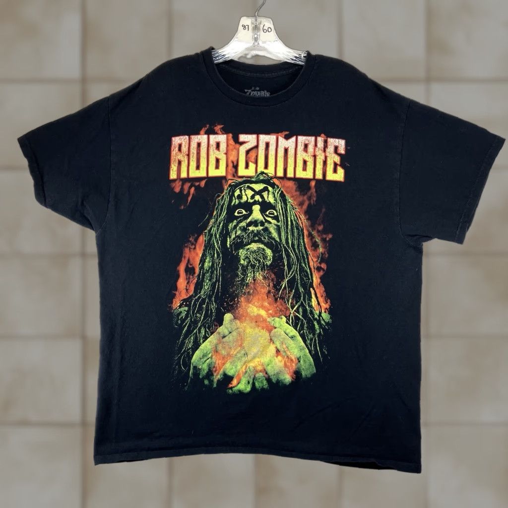 Vintage Rob Zombie T-Shirt XL Black Graphic Print Horror Music All Seasons Crew Neck Short Sleeve Size US XL / EU 56 / 4 - 1 Thumbnail