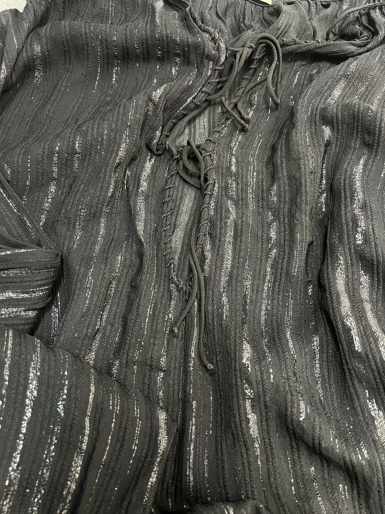 Saint Laurent Paris Saint Laurent SLP Black Silk Deep V Blouse- Size US S / EU 44-46 / 1 - 4 Thumbnail