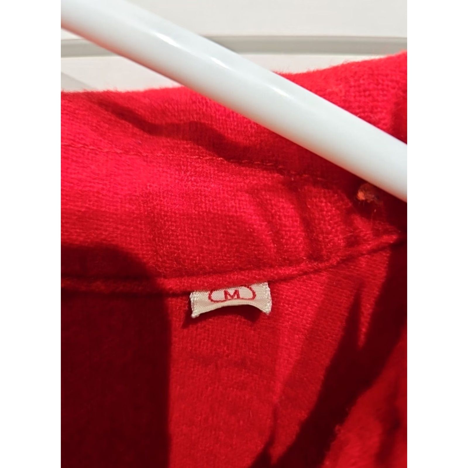 Vintage VINTAGE Woolrich Shirt Mens Medium Button-Up 100% Pure Virgin Wool Red Long Sleeve Collared Button-Down Fall Winter Spring Size US M / EU 48-50 / 2 - 5 Thumbnail