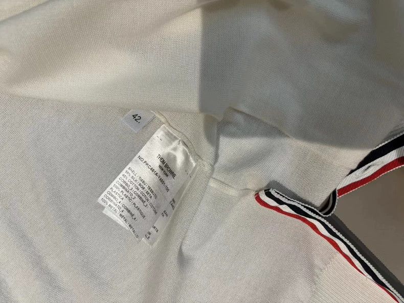 Thom Browne Thom Browne White knit cardigan Size US XS / EU 42 / 0 - 5 Thumbnail