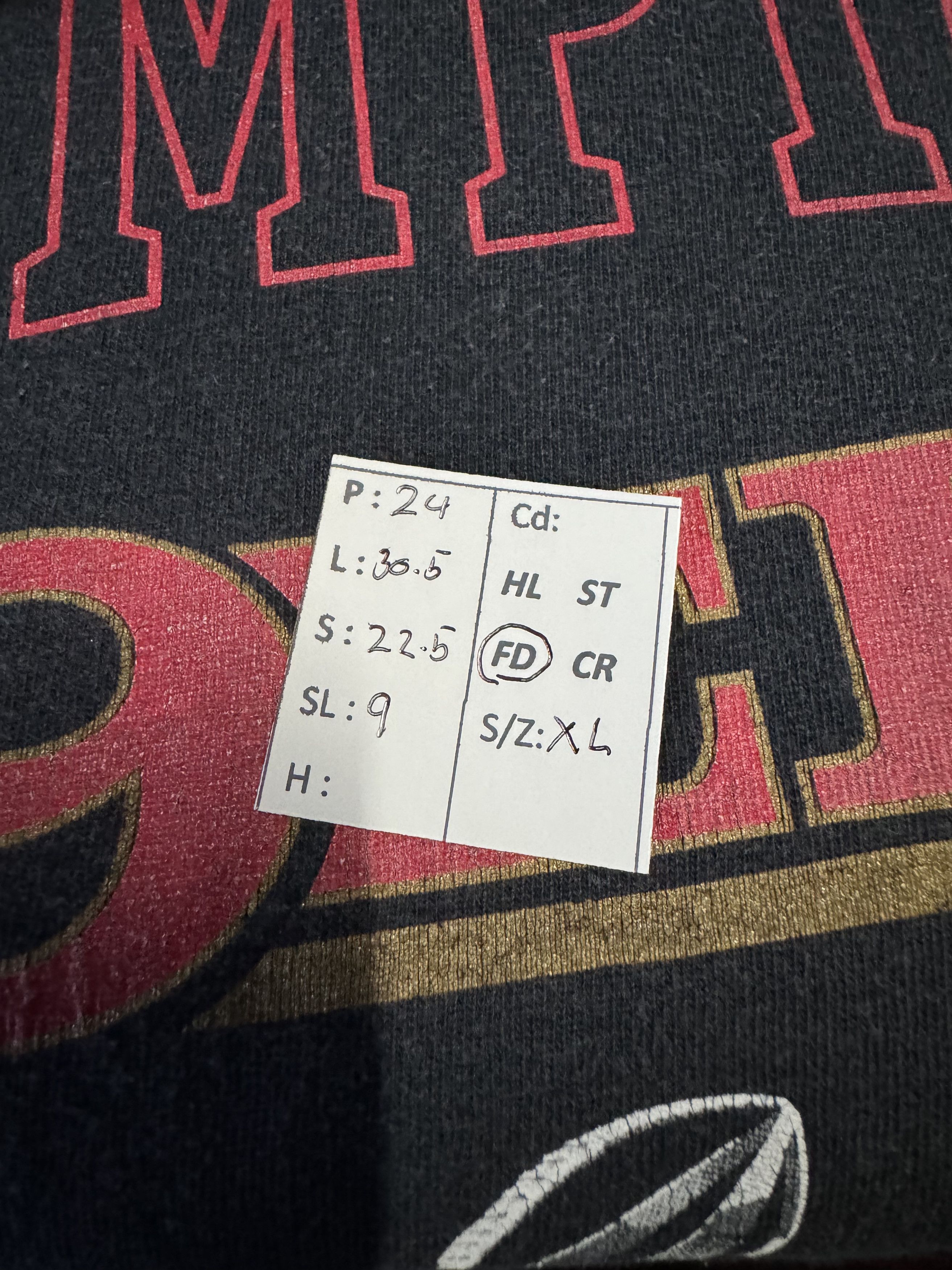 NFL VINTAGE 2012 SAN FRANCISCO 49ERS NFC CHAMPION FADED TEE Size US XL / EU 56 / 4 - 15 Thumbnail
