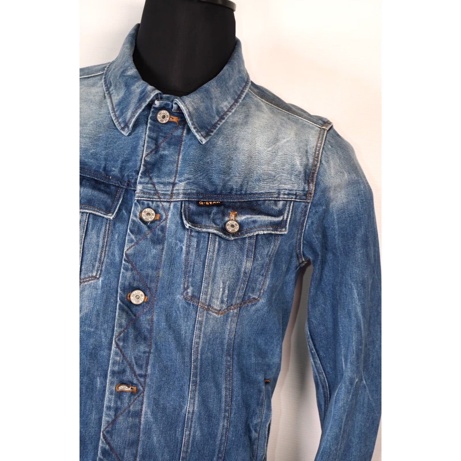 G-Star G-Star Slim Tailor 3D Denim Jacket L Mens Blue Jeans Jacket Size US L / EU 52-54 / 3 - 4 Thumbnail