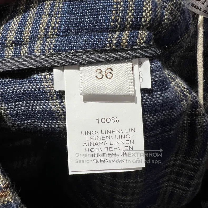 Brunello Cucinelli Brunello Cucinelli Plaid sequin linen long pants Size 25" / US 0 / IT 36 - 4 Thumbnail