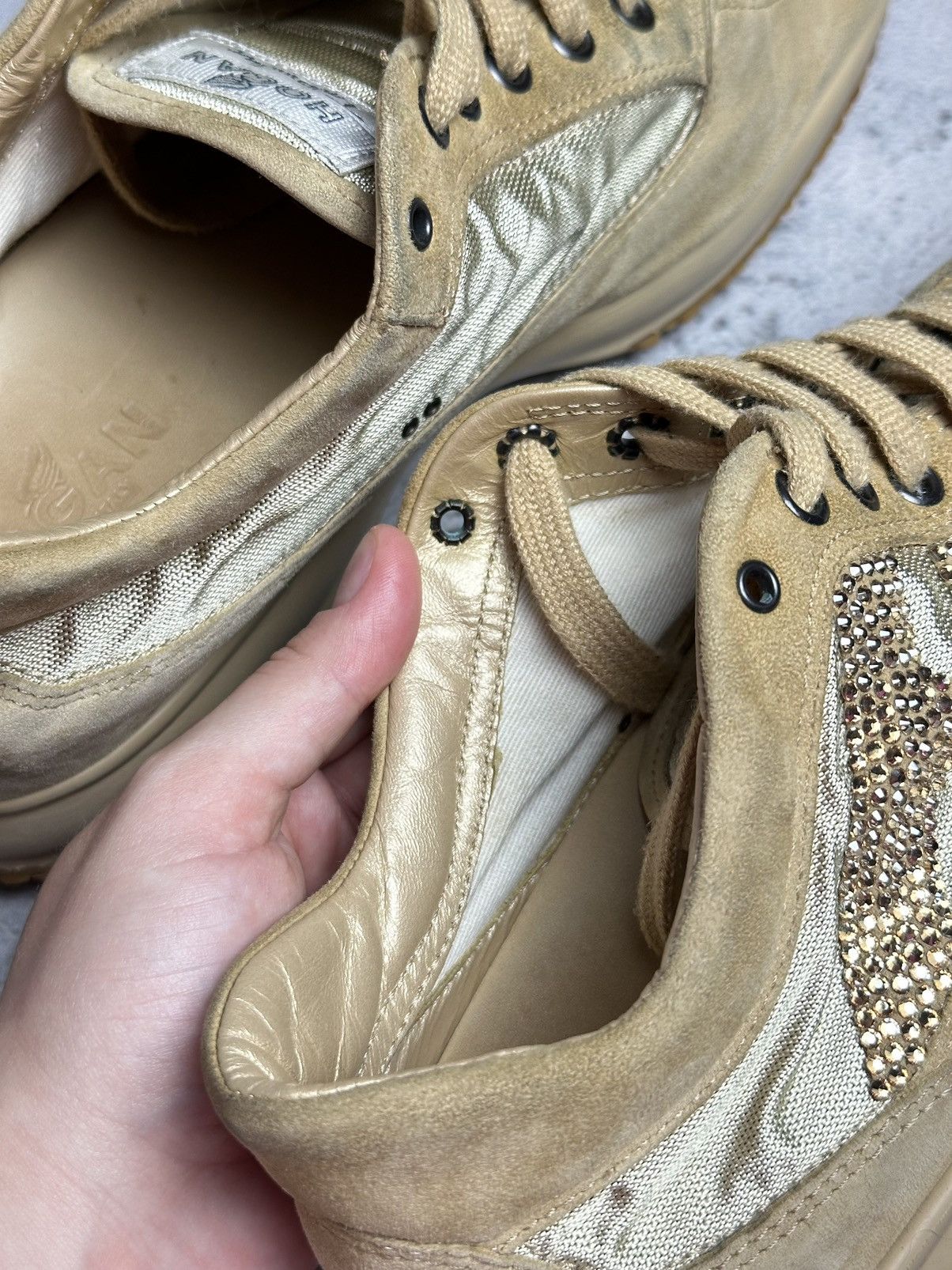 Hogan Hogan Interactive Low Snickers Suede Luxury Italy Brand Size US 10.5 / IT 40.5 - 17 Thumbnail