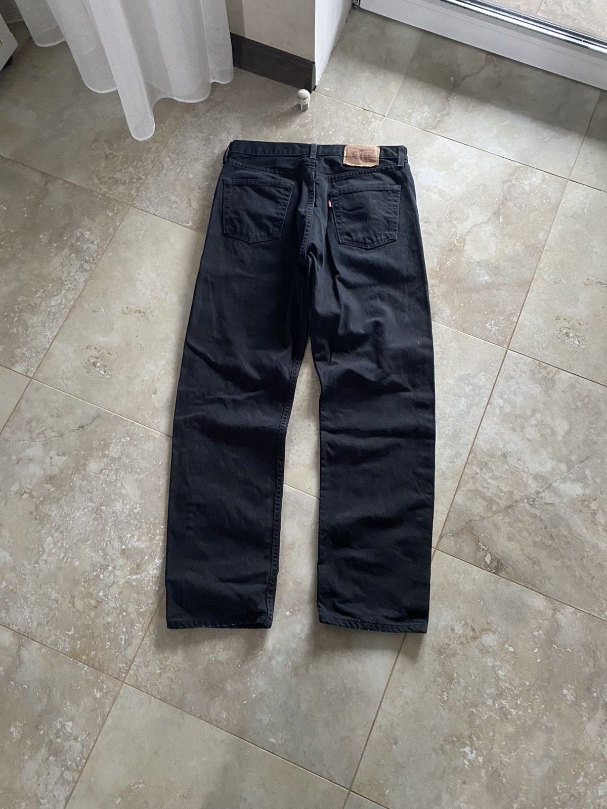 Levi's Vintage Levis Baggy 590 Jeans Made in Usa 2000s Y2K Black Size US 34 / EU 50 - 4 Thumbnail
