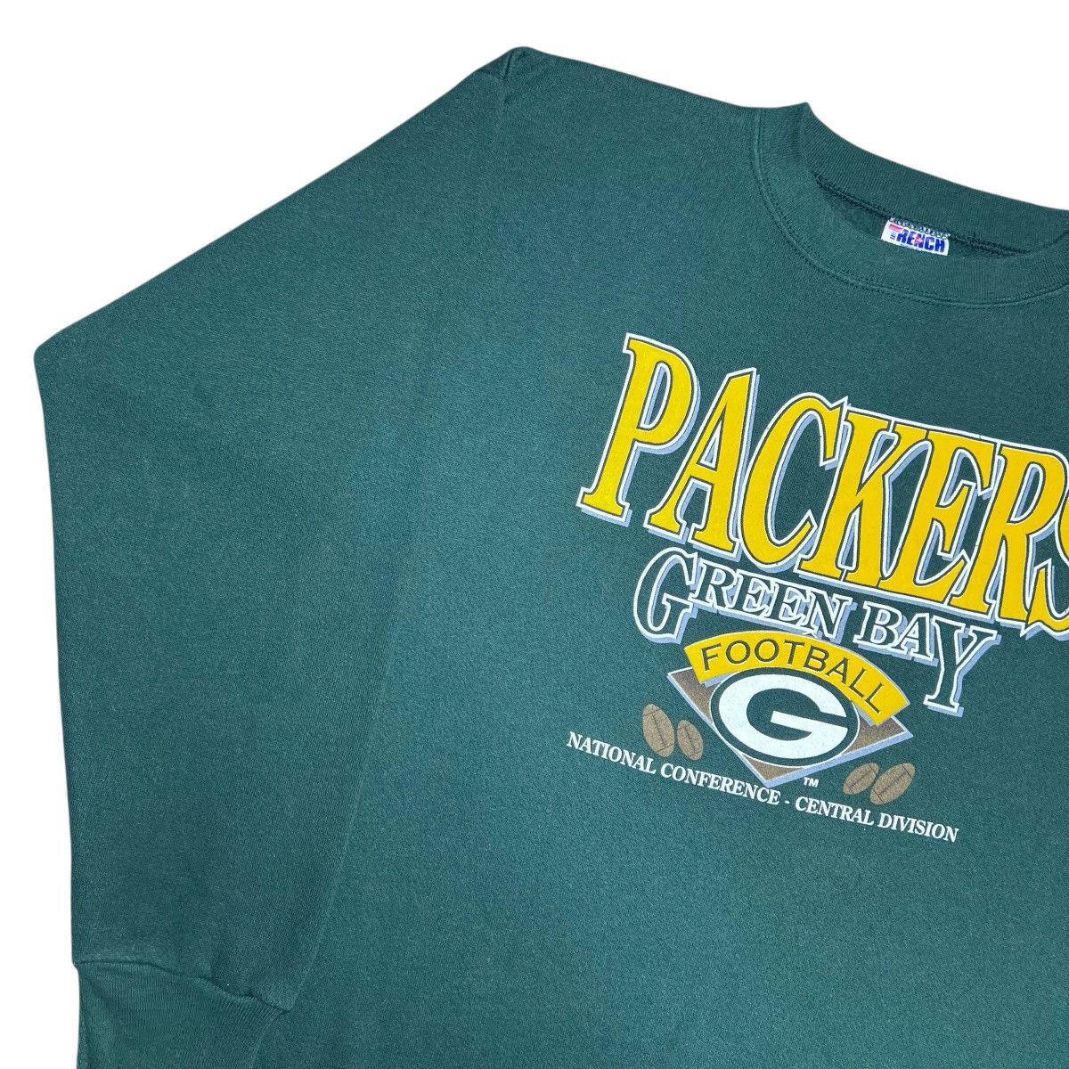 NFL Vtg 1990s NFL Green Bay Packers Trench Spell Out Sweatshirt Size US L / EU 52-54 / 3 - 14 Thumbnail