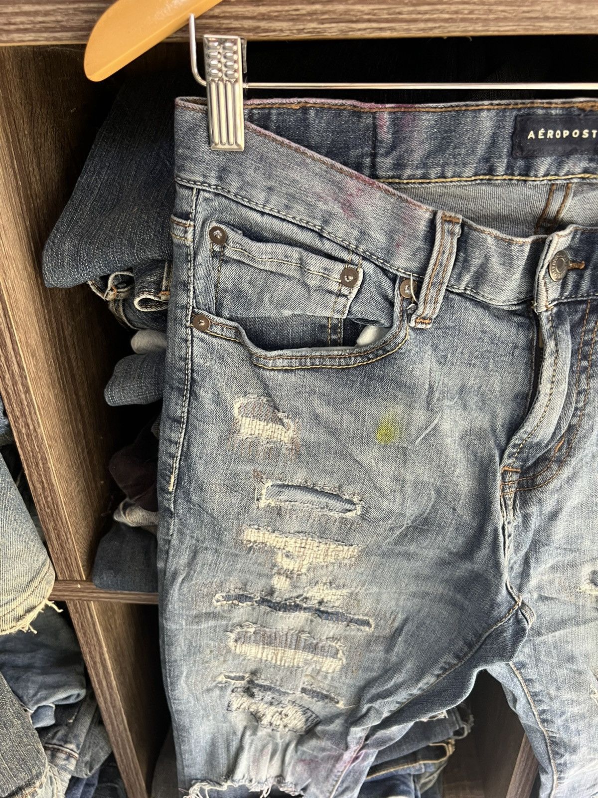 Aeropostale 🔥Aeropostale Distressed Denim Size US 30 / EU 46 - 7 Thumbnail