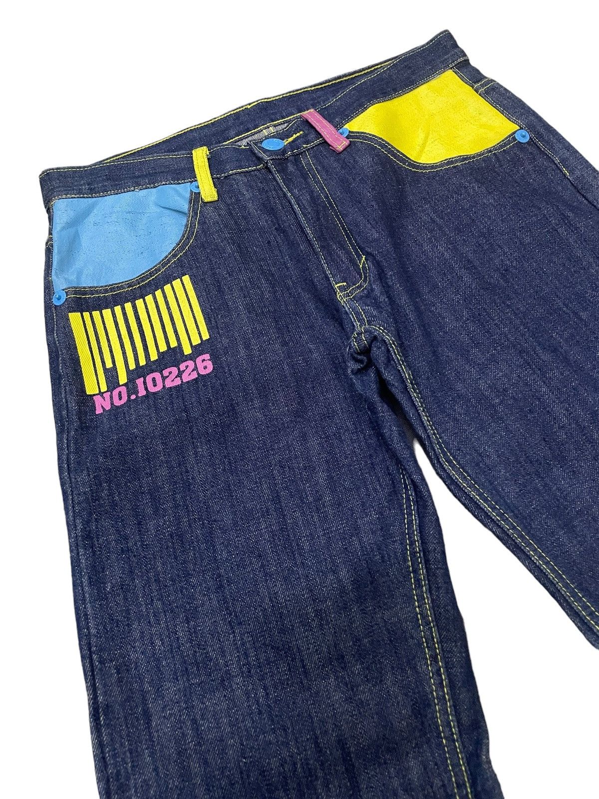 Angel Blue × Hysteric Glamour × Japanese Brand Morpleq Japan Multi Pocket Daicock Style Raw Jeans Size US 32 / EU 48 - 11 Thumbnail