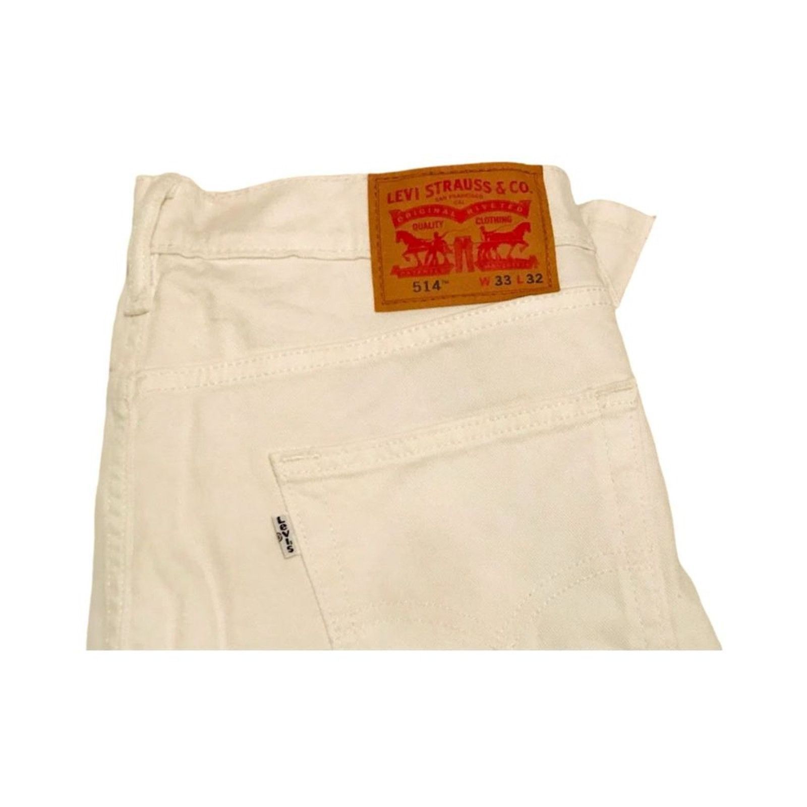 Levi's Levi Strauss & Co. Men`s Pants Jeans Denim White W33 L32 Size US 34 / EU 50 - 2 Thumbnail