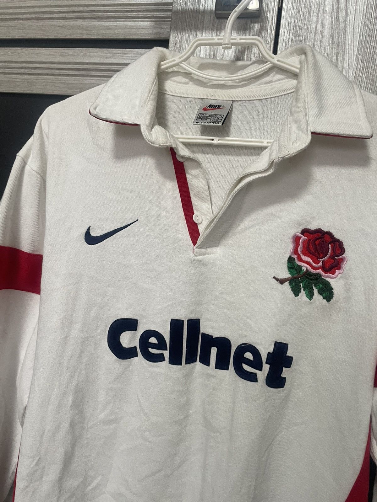 Nike × Vintage Vintage Nike 1997 England Rugby Team Jersey Longsleeve Size US M / EU 48-50 / 2 - 3 Thumbnail