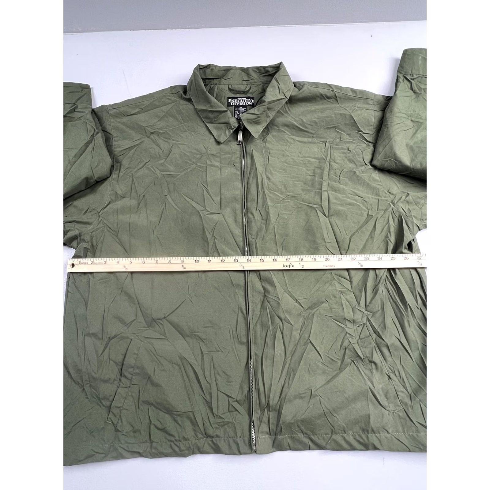 Haband Haband Jacket Mens 3XL Green Microfiber Windbreaker Full Zip Lined Lightweight Shirt Health? (Note: This seems incorrect; please provide final.) Size US XXL / EU 58 / 5 - 4 Thumbnail