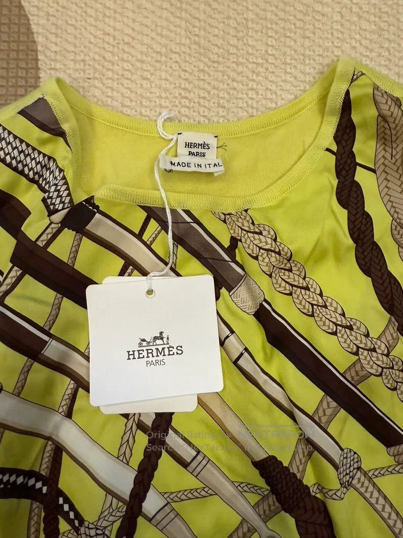 Hermes Hermes Silk women's sleeveless vest Size XXS / US 00 / IT 34 - 2 Thumbnail