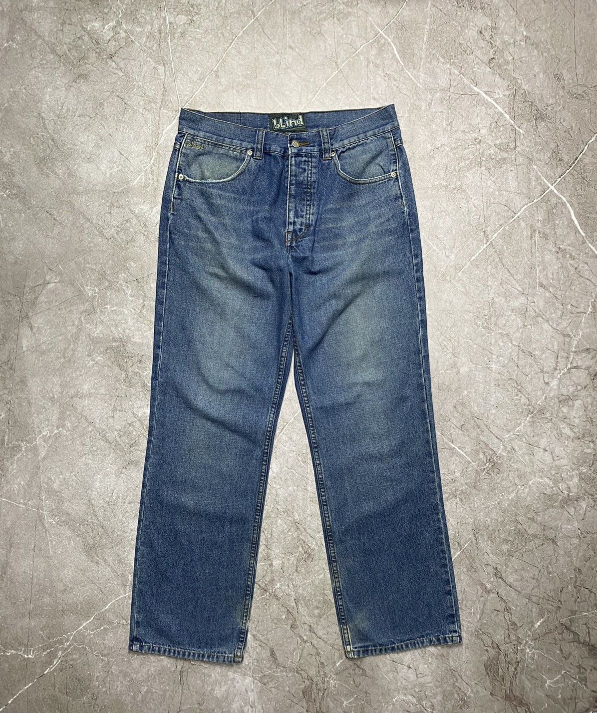 Hook-Ups × Shorty's Skateboards × Vintage Vintage 90s Blind Skateboards Reaper Baggy Jeans Size US 32 / EU 48 - 1 Thumbnail