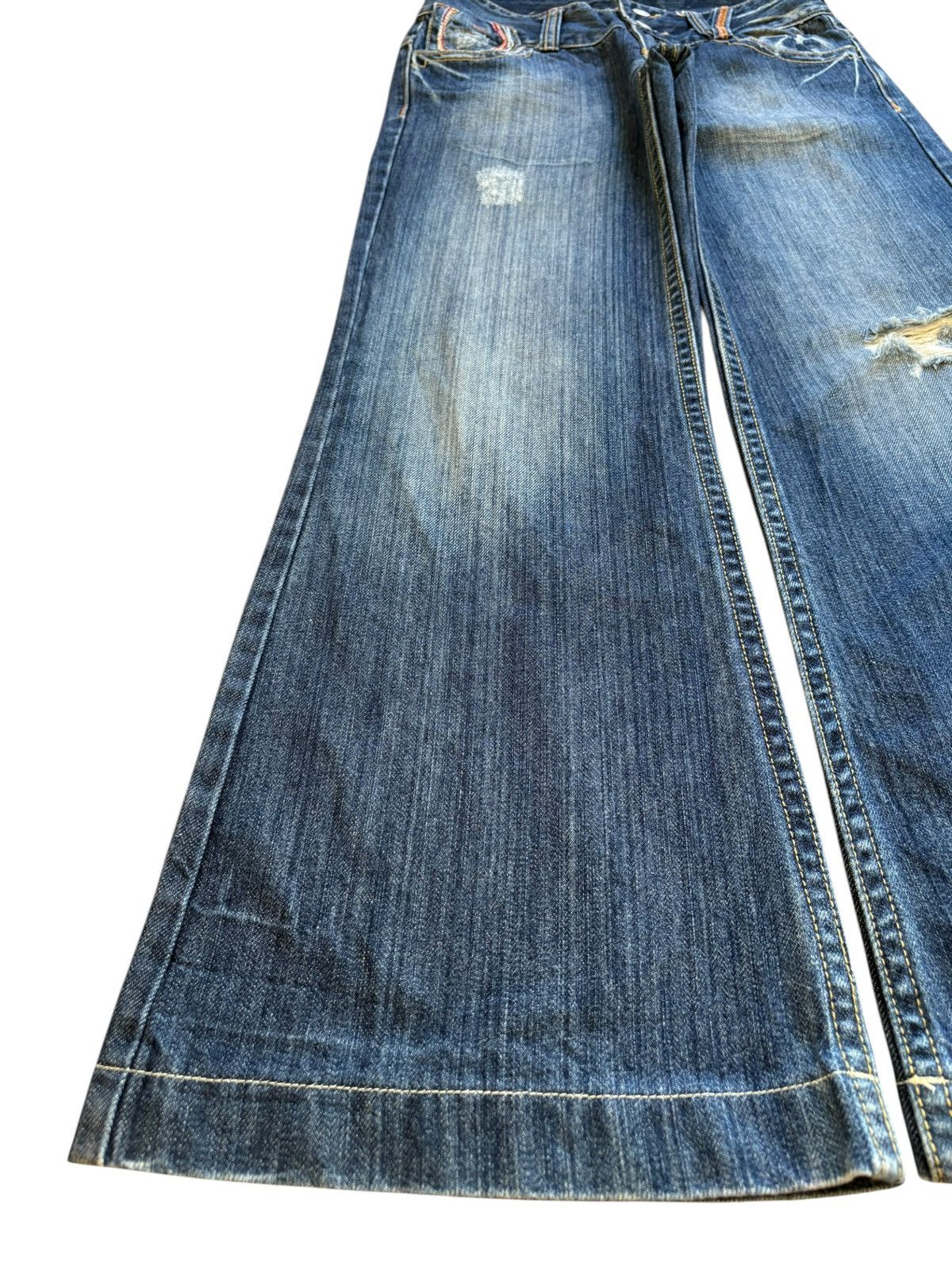 Japanese Brand Vintage Japanese Brand Blue Wash Bootcut Flare Jeans Size US 29 - 6 Thumbnail