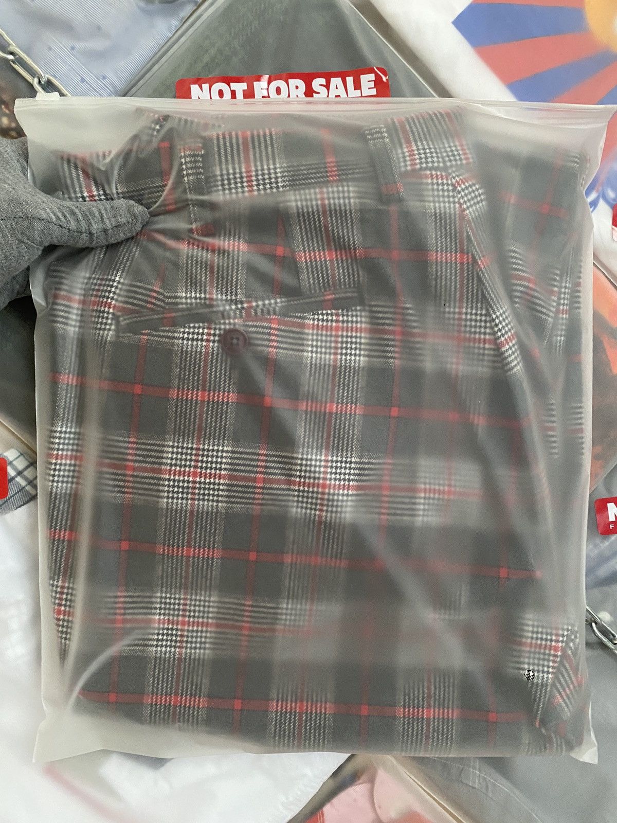 Japanese Brand Zishen Sports Plaid Multicolor like Burberry Checkered Size US 35 - 13 Thumbnail