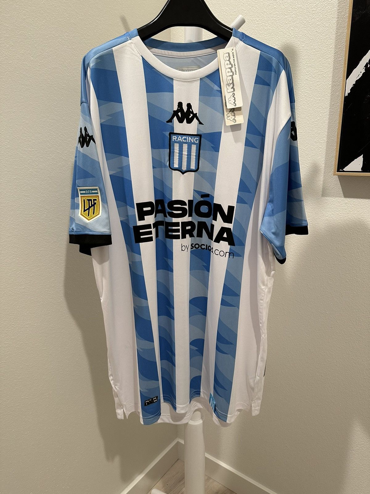 Kappa 2022-23 Racing Club de Avellanada Edwin Cardona Jersey Size US XL / EU 56 / 4 - 1 Thumbnail