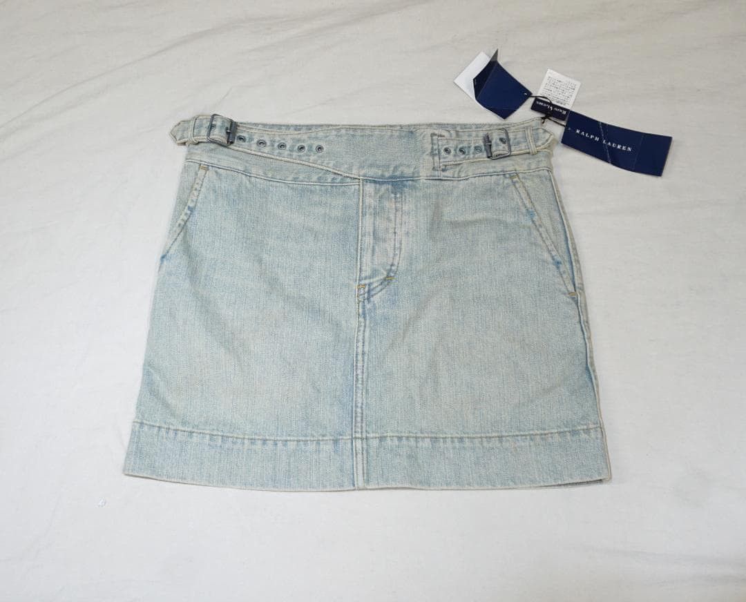Vintage 00's 新品 Ralph Lauren デニムミニスカート Size US L / EU 52-54 / 3 - 1 Thumbnail
