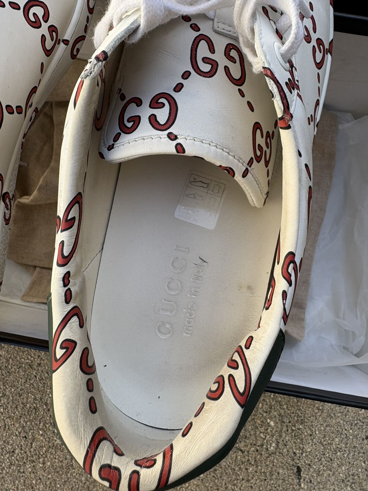 Gucci Gucci GG Print Ace Sneakers Size US 11 / EU 44 - 11 Thumbnail