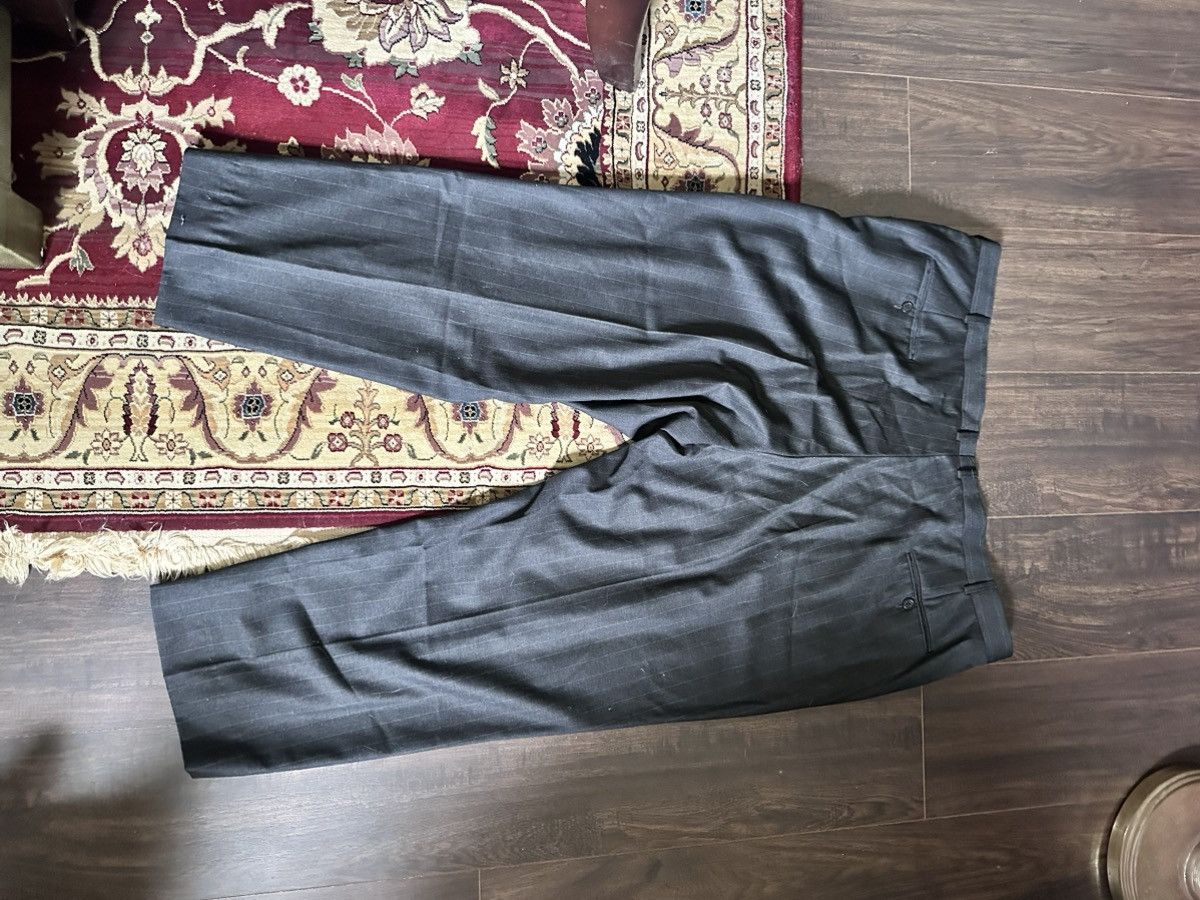 Hickey Freeman LORO PIANA Tasmanian Super 120s custom 2pc pinstriped suit Size 48S - 10 Thumbnail