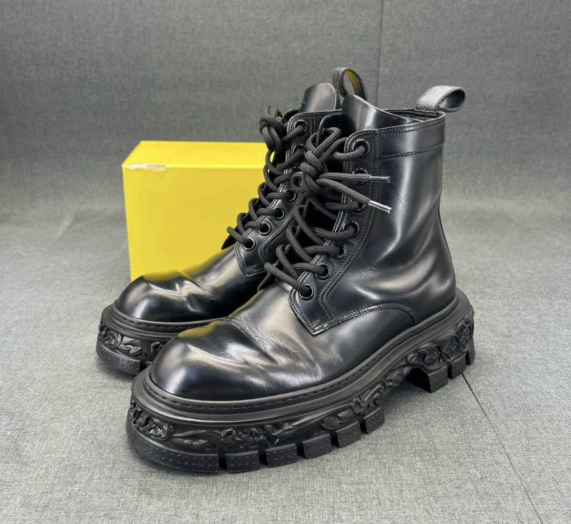 Louis Vuitton leather boots
