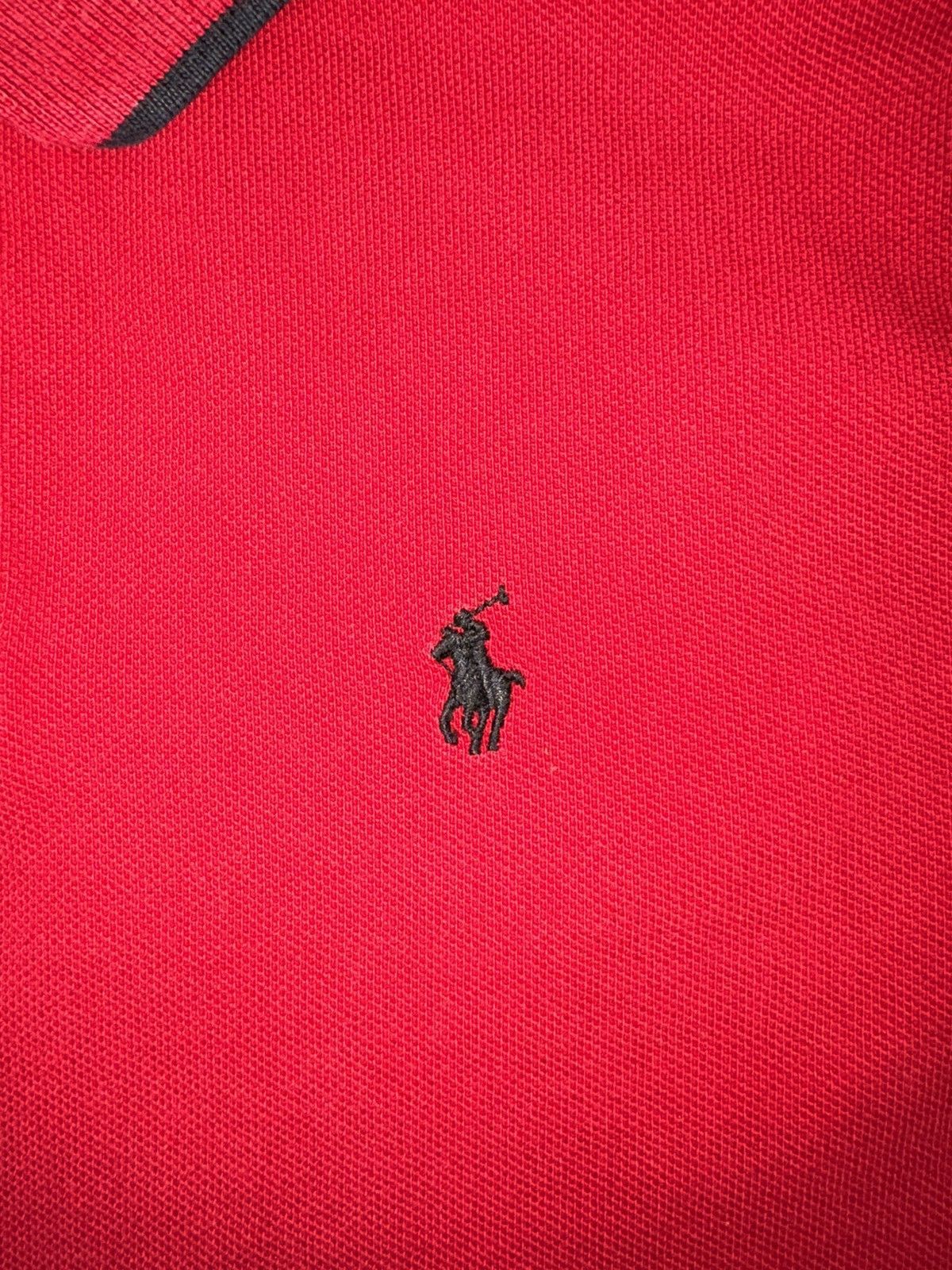 Polo Ralph Lauren Polo RL Red Long Sleeve Polo USA Flag Patch kids M (10-12) Size US XXS / EU 40 - 7 Thumbnail