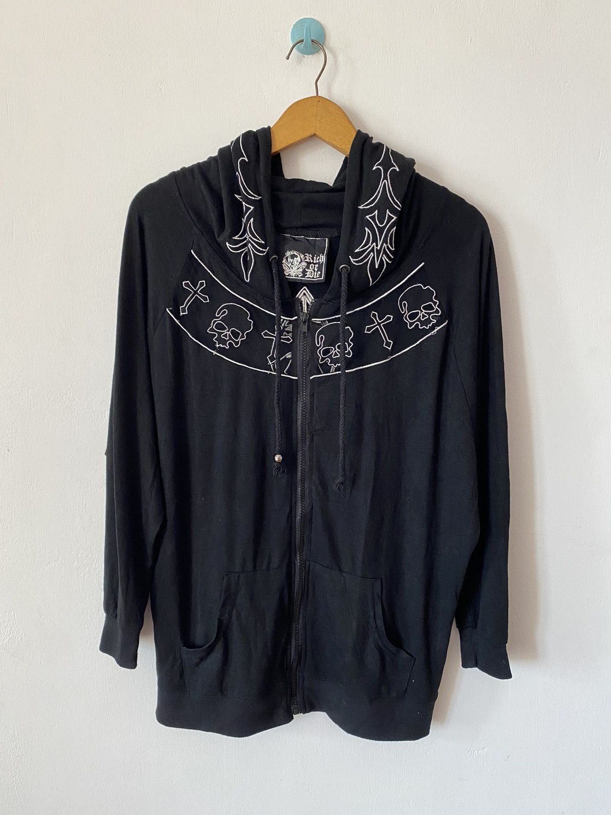 If Six Was Nine Rich or Die Japanese Gothic Punk Skulls Lgb Ifsixwasnine Size US L / EU 52-54 / 3 - 1 Thumbnail