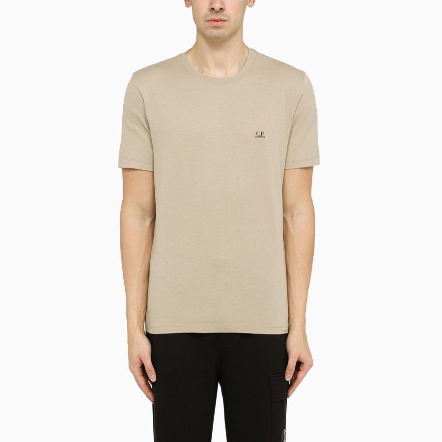 C.P. Company o1d2blof0125 Logo T-Shirt in Beige Size US S / EU 44-46 / 1 - 1 Thumbnail