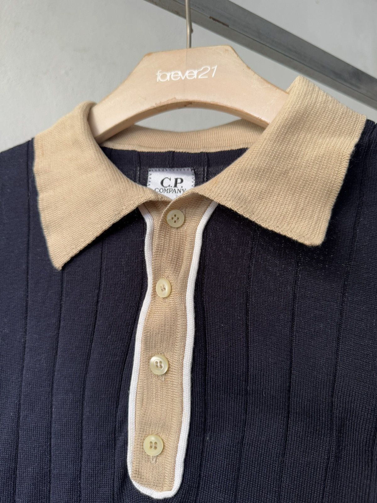 C.P. Company Vintage CP Company Knitted Button Collar Shirt Size US M / EU 48-50 / 2 - 5 Thumbnail